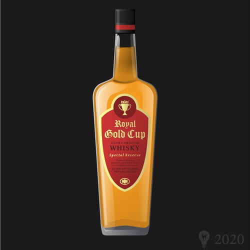 Traditional label with the title 'A new whisky label for an old brand'