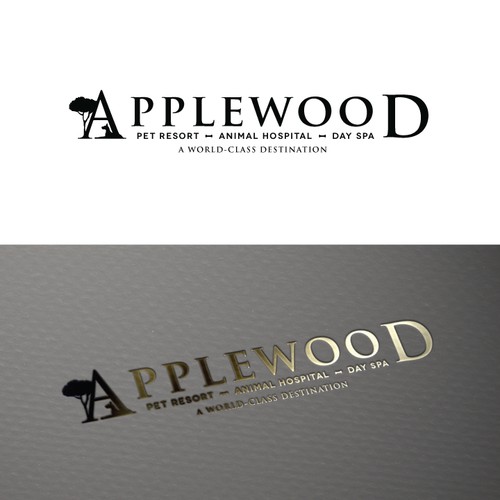 Hospital design with the title 'Applewood Pet Resort & Animal Hospital'