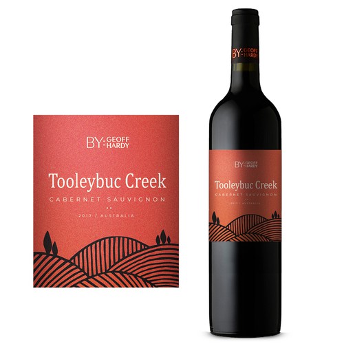 Australian design with the title 'Wine Label'