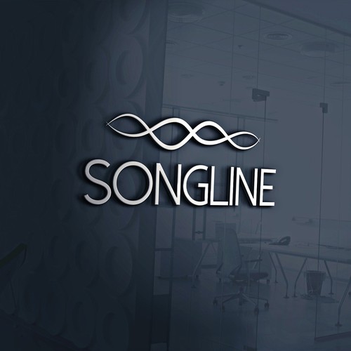 Boat logo with the title 'Logo for "Songline"'