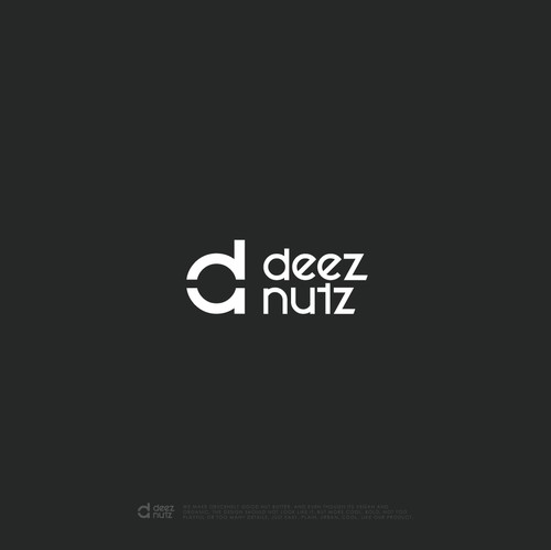 Vegan logo with the title 'deez nutz Logo Design'