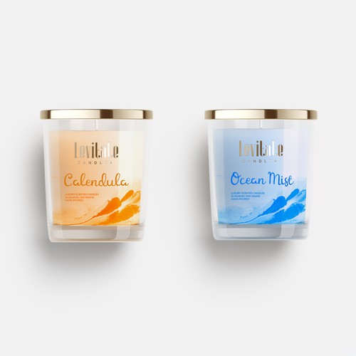 Aroma design with the title 'packaging for luxury scented candles'