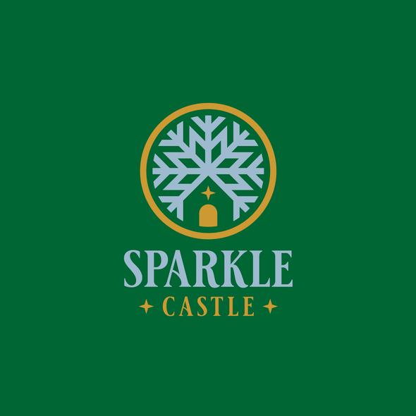 Magical logo with the title 'SPARKLE CASTLE'