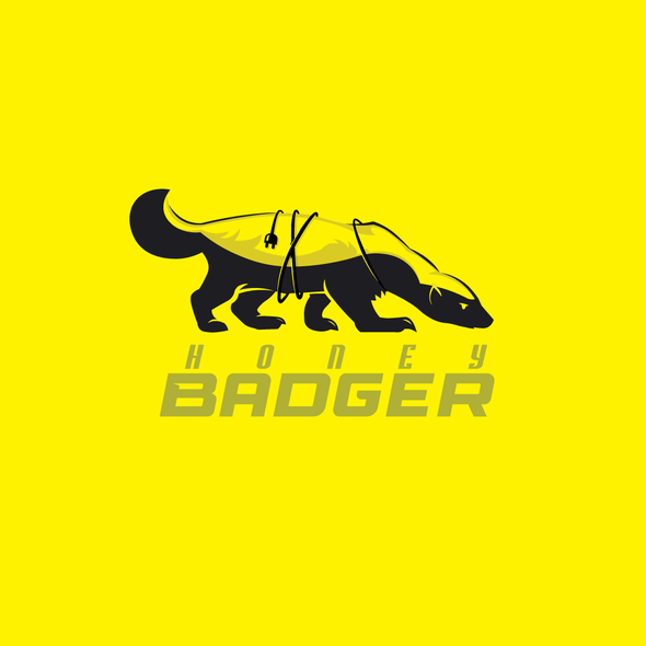 IoT design with the title 'HoneyBadger Industrial IoT Logo'