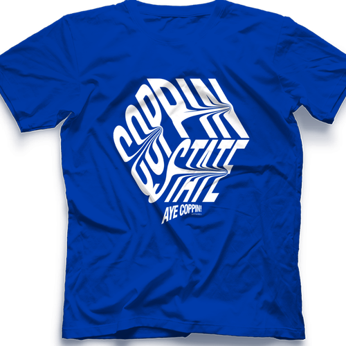 Bold t-shirt with the title 'Tshirt design'