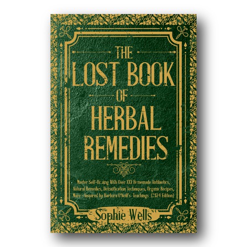 Nature book cover with the title 'Vintage book cover'