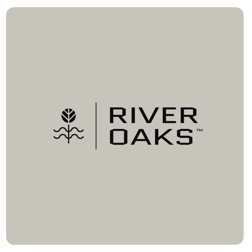 Beach logo with the title 'RIVER OAKS '
