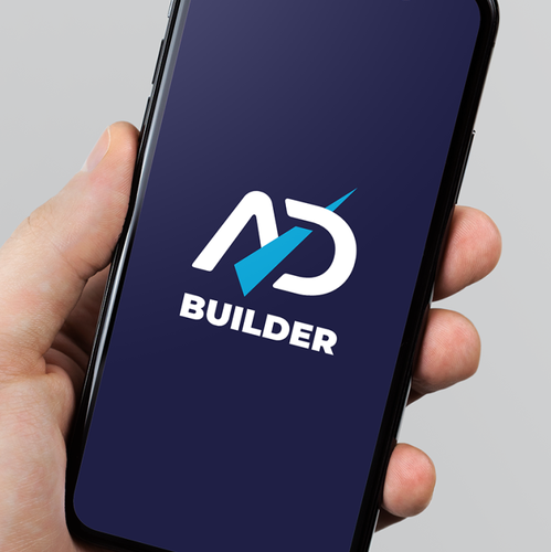 B2B logo with the title 'AD Builder Logo'