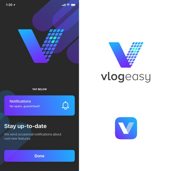 Editing logo with the title 'Logo for a video editing app'