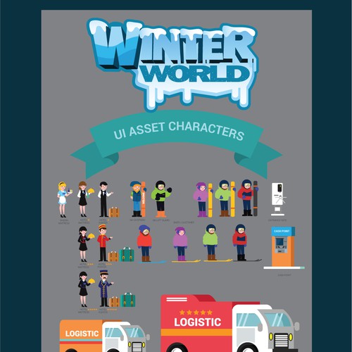 IOS design with the title 'winterworld games'