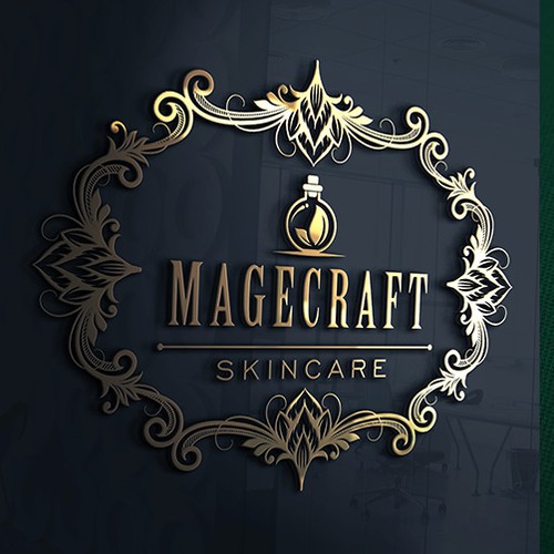 Decorative design with the title 'Decorative logo concept for Magecraft Skincare'