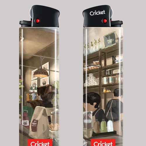 Coffee shop illustration with the title 'Take a sip of Coffee'