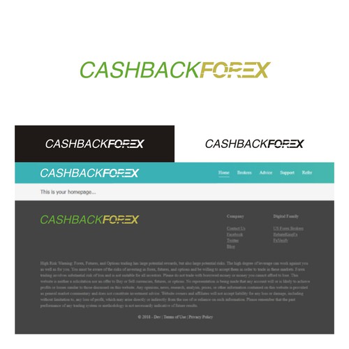 Value logo with the title 'Logo concept for Cashback Forex'