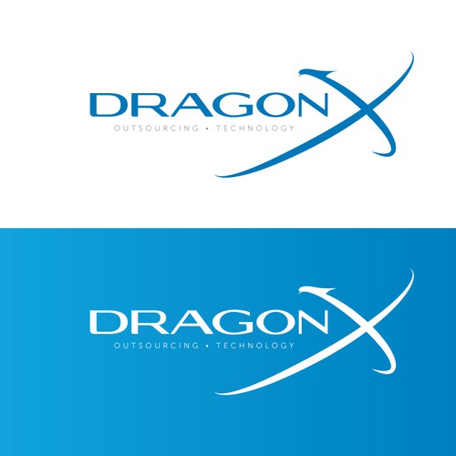Outsourcing logo with the title 'DragonX'