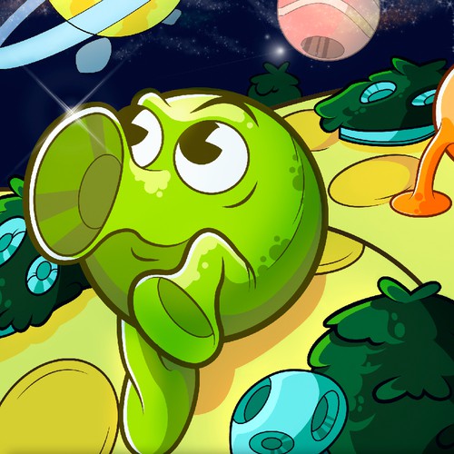 Concept illustration with the title 'Ilustration For Poplings Concept art'