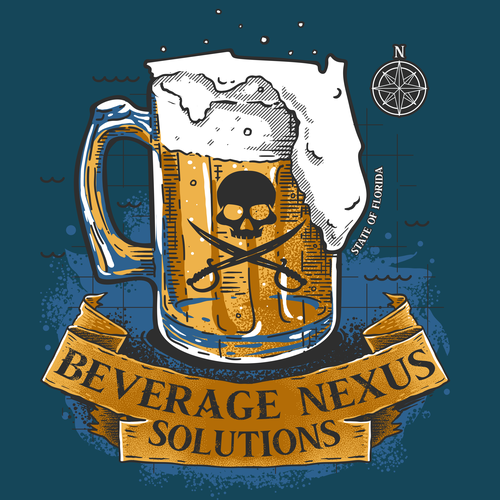 Beer Pirate T-Shirt Design Vector – ThreadBasket