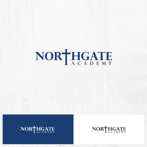 Text logo with the title 'Simple and Professional Logo for Christian School'