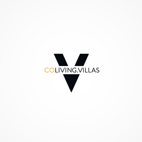 V logo with the title 'Logo for Coliving and Coworking in villas!'