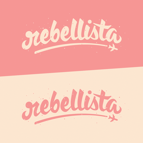 Brush pen design with the title 'Logo Design Concept for REBELLISTA'