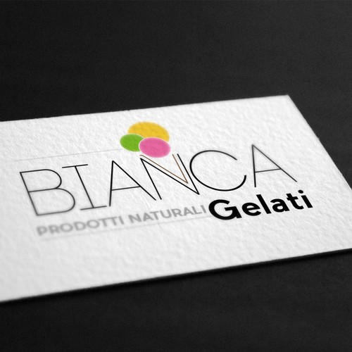 Gelato logo with the title 'logo Bianca Gelati'