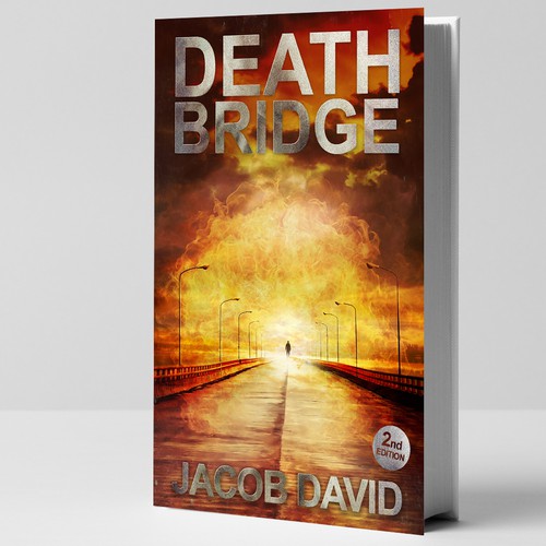 Grunge book cover with the title 'Horror Book Cover'