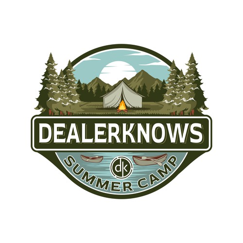 Pictorial logo with the title 'camping Logo'