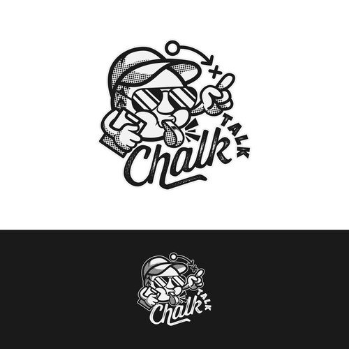 Comedy logo with the title 'Logo for Chalk Talk'