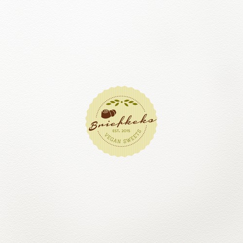 Vegetarian design with the title 'Logo for Briefkeks'