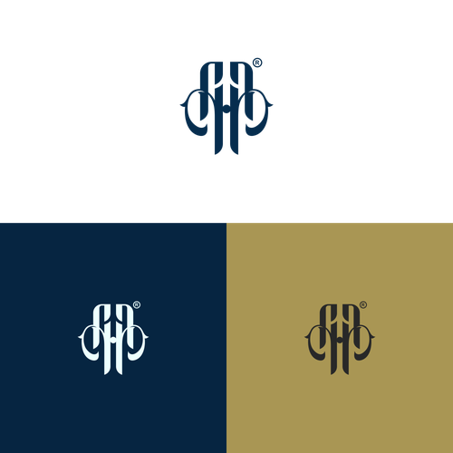 Ornamental design with the title 'Luxury AHA Typography Lettering Logo'