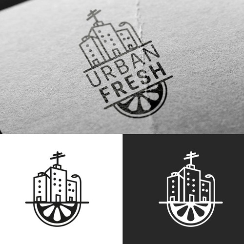 Healthy eating logo with the title 'Logo Concept for Health Food Restaurant'