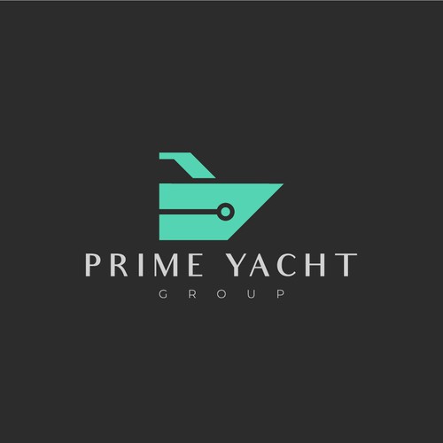 Yacht club design with the title 'Prime Yacht Logo'