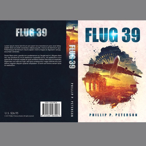 Thriller book cover with the title 'Flug 39'
