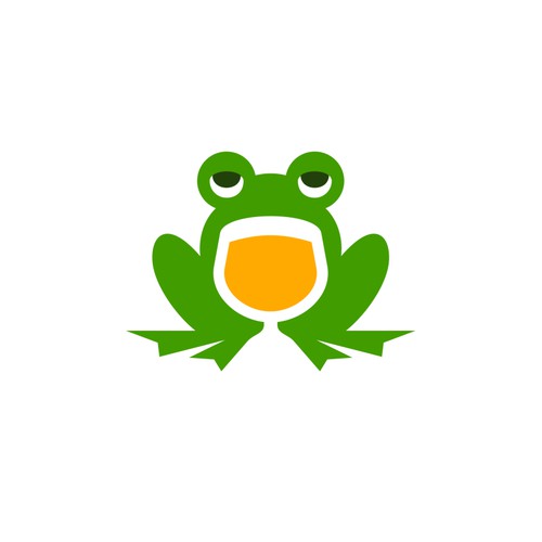 Frog design with the title 'Frog Beer'
