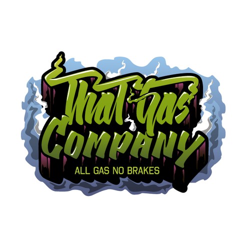 Brush pen design with the title 'logo for marijuana brand'