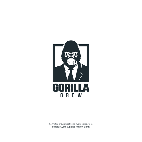 Smoking logo with the title 'Cannabis grow supply and hydroponic store'