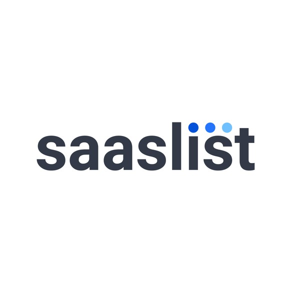 List logo with the title 'Simple wordmark for software comparison company'