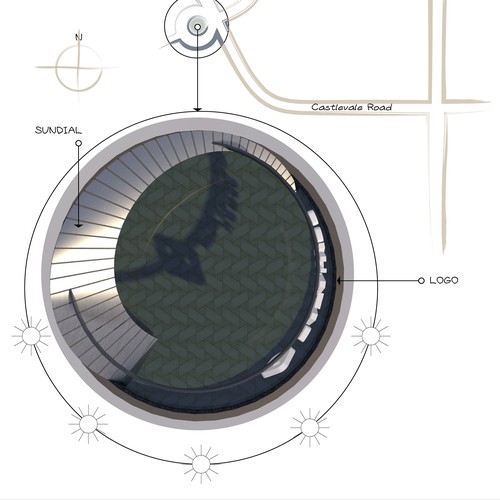 Monument design with the title 'Design Monument Sign for Catalyss Homes.'
