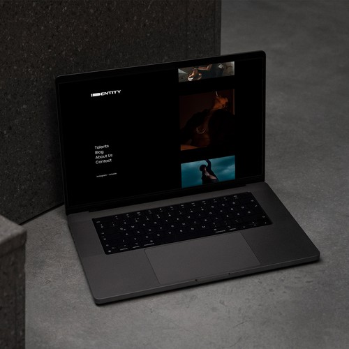 Advertising website with the title 'Website for Identity'