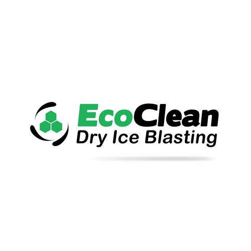 Cleaning company logo with the title 'Eco Clean logo'