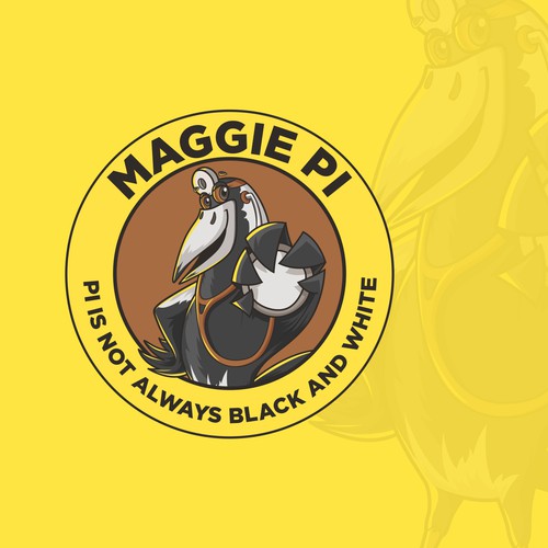 Charity design with the title 'Magpie Mascot'