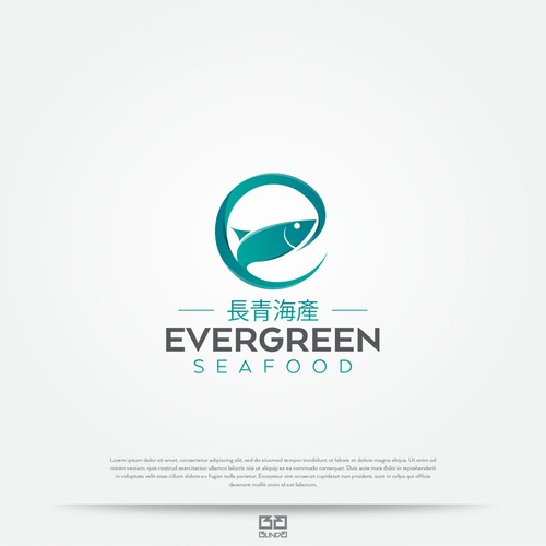 Fish design with the title 'Logo for seafoood company'