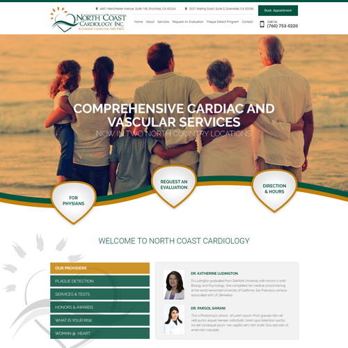 Health website with the title 'Design an web based original experience for a next-gen techonology company'