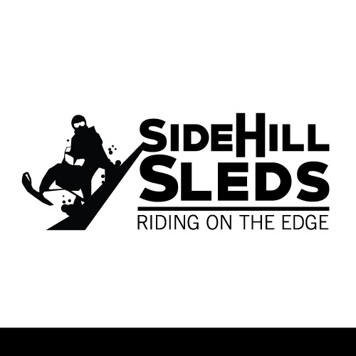 Facebook logo with the title 'full expression of the snowmobiler side hilling across the mountain'