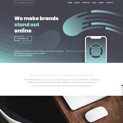 Header design with the title 'Header design'