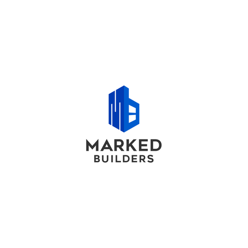Builder logo with the title 'Marked Builders'
