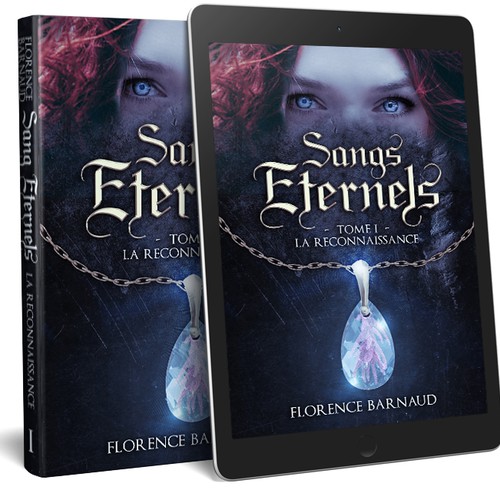 Necklace design with the title 'Sangs Eternels (version 2)'