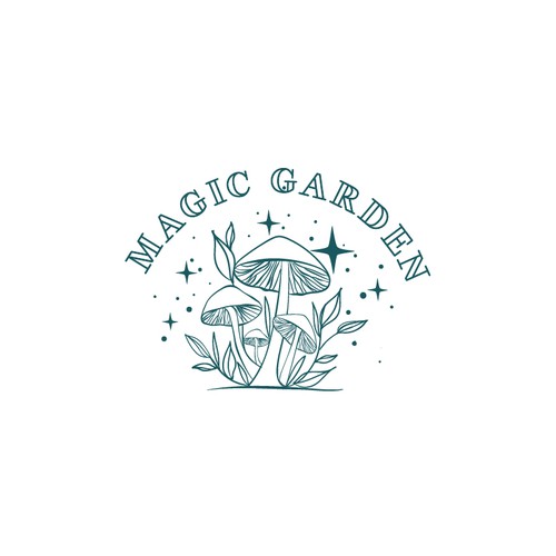 Garden design with the title 'Magic Garden'