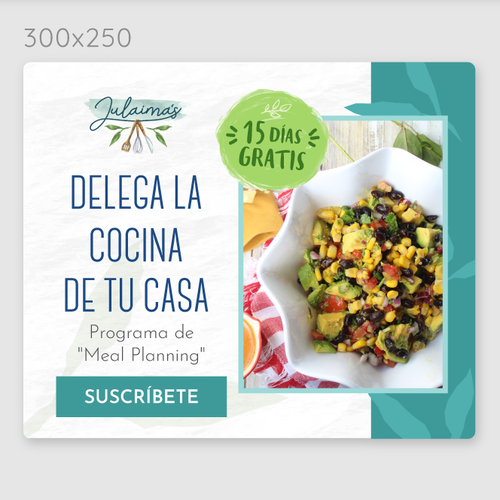 Vegetarian design with the title 'Meal subscription lauching ads campaign'