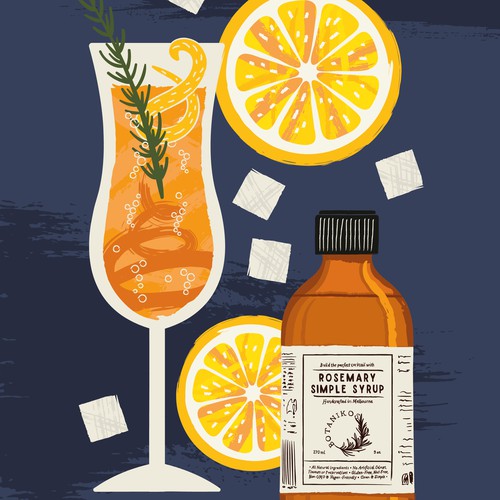 Nightclub design with the title 'Illustrated Poster'