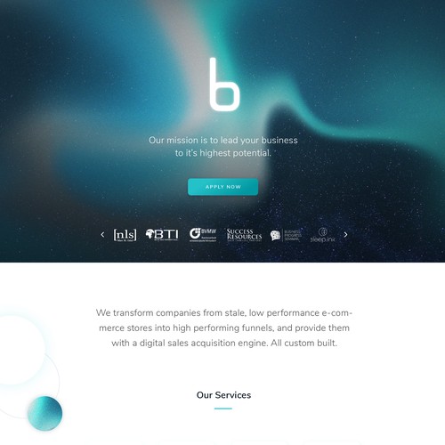 Internet website with the title 'Visionary Website for Digital Growth Agency '